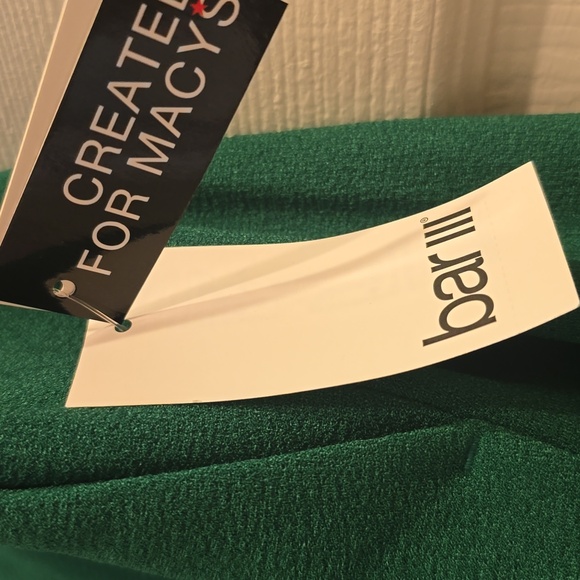 Bar III Emerald Green Elastic Back Waist Trouser Pants Size Slit Pockets XXL NWT - Picture 4 of 7